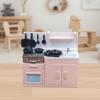 1 Set Compact Kitchenware Kit Mini Model Stove Kitchen Scene Simulation Children's Doll Play Home Toy Ornament For Playtime Fun