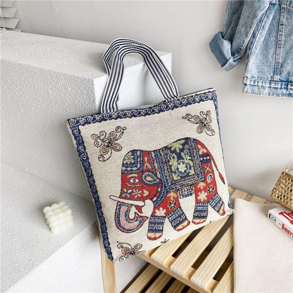 Embroidery Handbag Large Capacity Underarm Bag Fashion Tote Bags