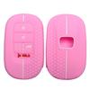 Silicone Key Fob Cover Compatible With - Honda Accord Civic Hr-V Cr-V Pilot Sport Si Ex Ex-L Touring 5 Buttons Car Key