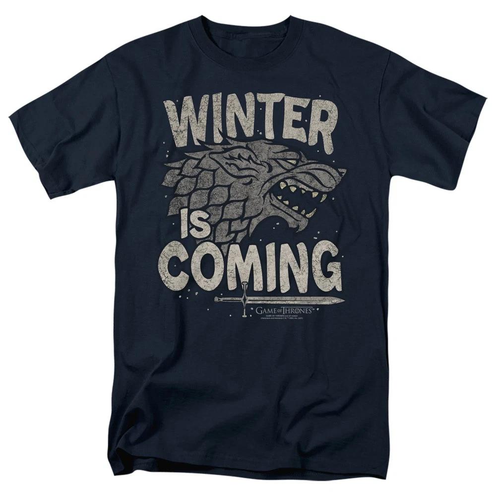 Game Of Thrones - Winter Is Coming - Unisex Short Sleeve Children s T-shirt - Blue 110