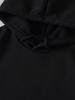 Unisex Solid Color Loose Hooded Sweatshirt for Autumn/Winter 2023