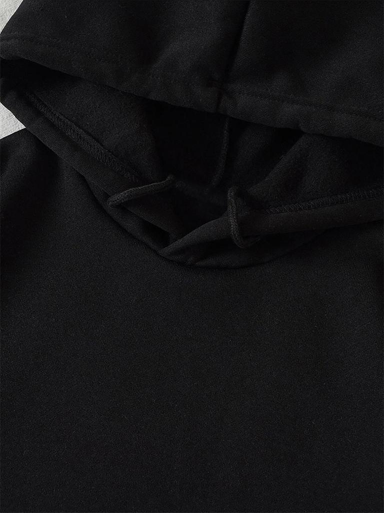 Unisex Solid Color Loose Hooded Sweatshirt for Autumn/Winter 2023