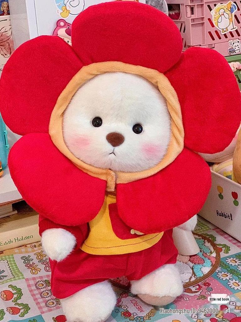 Jucărie de pluș Lina Bear de 30 cm cu pijama de travestit