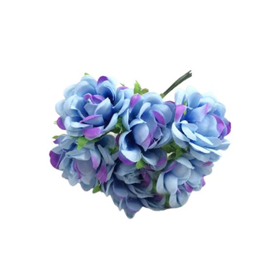 6st konstgjord siden falska blommor blommig bröllopsbukett fest heminredning