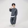 Kids' Autumn/Winter Hoodie & Sweatpants Set: Fleece-Lined Pullover for Boys & Girls