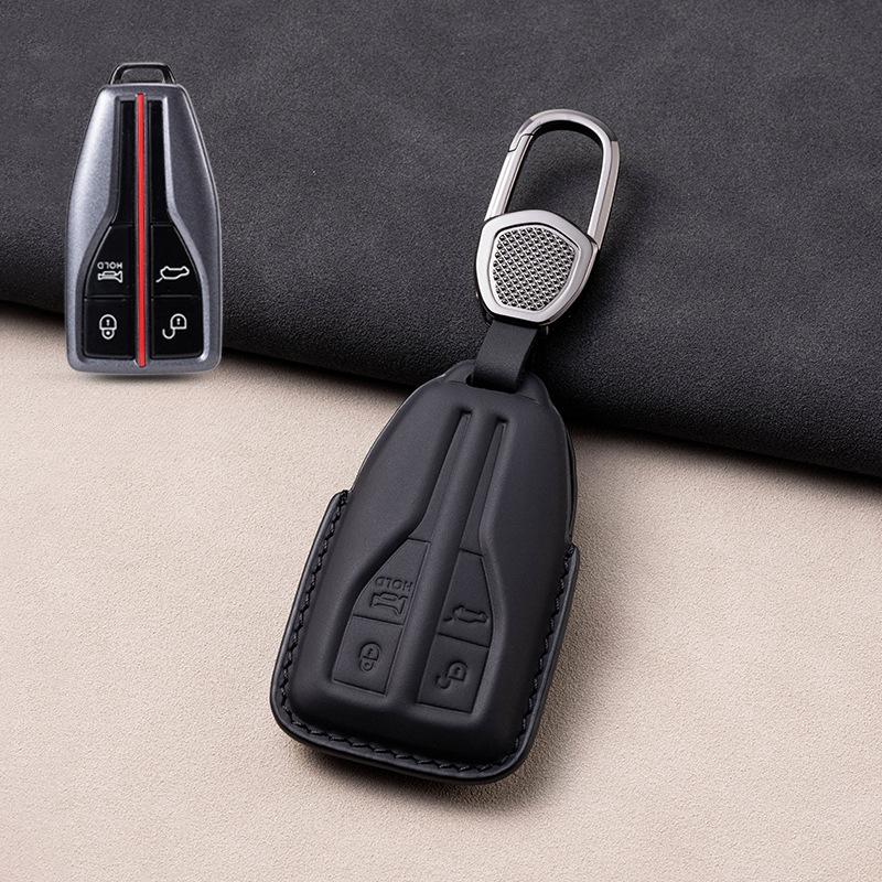 Luxury  Leather Car Key Cover for FAW Hongqi HS5 H5 H9 HS7 H7 L5 HS3 L9 HS9 Shell Case Workmanship Like Silk