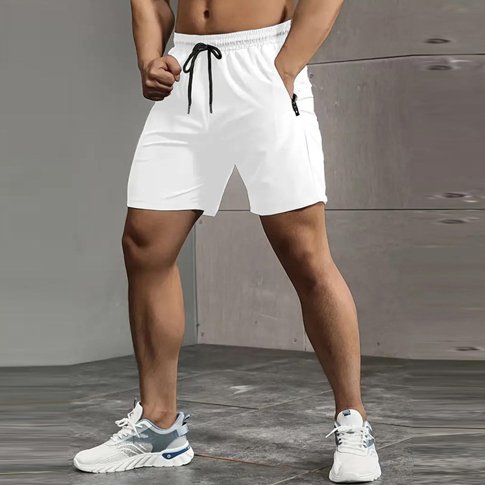

Мужские шорты Молодежные шорты для активного отдыха Повседневные шорты Мужские свободные быстросохнущие спортивные шорты XL белый