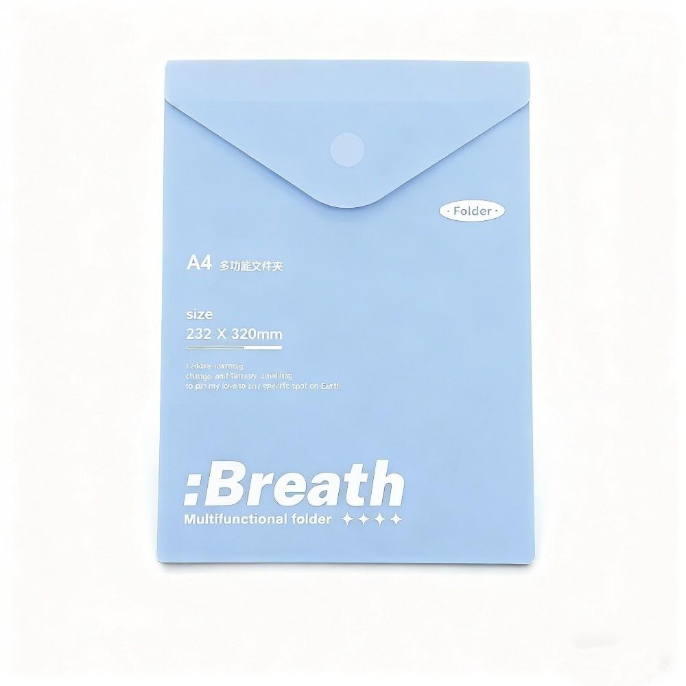 Durable Clipboard Folder Lightweight Document Organizer Reusable Student Office Stationery синий