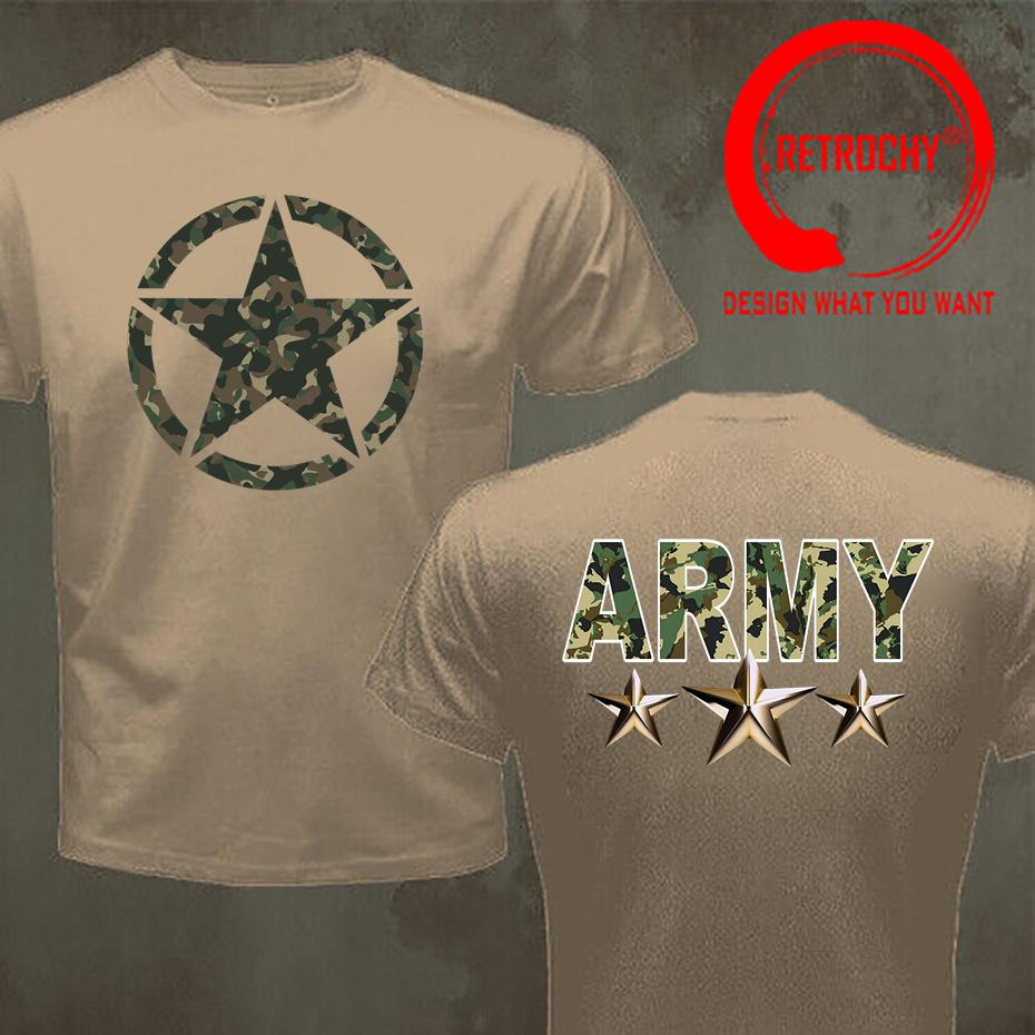Vintage Camoflage United States Us Army T Shirts Unisex 100 Cotton Oneck Fashion Clothing Short Sleeve Summer Casual Unisexs Tshirt