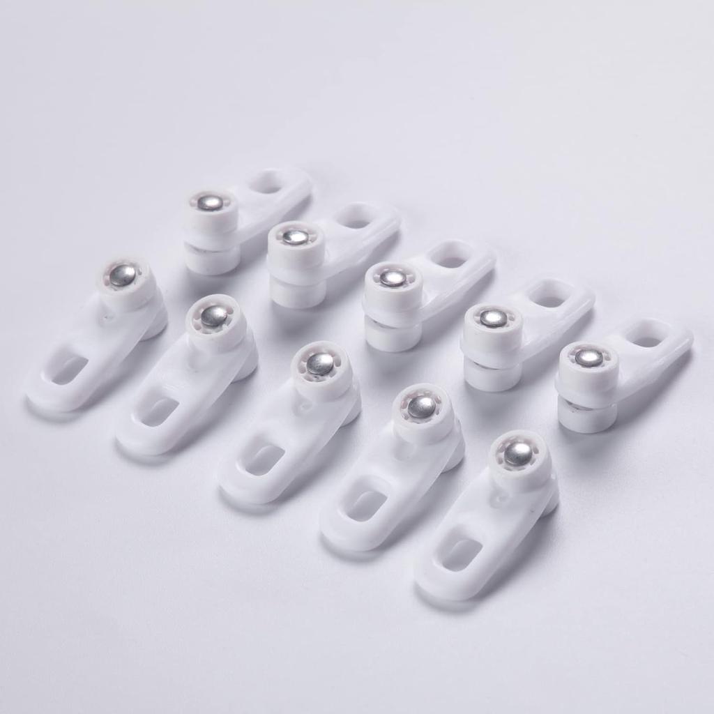 ACMEART Ceiling Curtain Track Rollers,Plastic Curtain Rail Pulley,Suitable for B09MCY5KH8 and B09MCXJB4G,White 10 Pieces