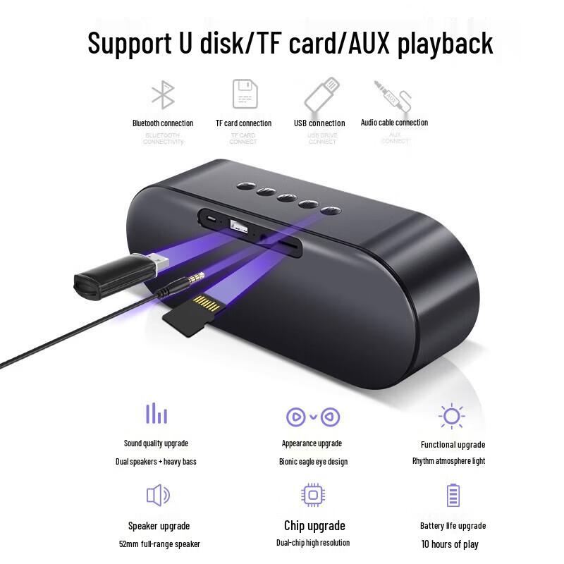 MINEJONI Desktop Bluetooth Speaker CN plug (adapter included)