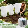Plant Covers for Winter Frost Cover Plant Protector Bag with Side Zipper Shrubs Blanket Reusable Winter Greenhouse Flower Wrap