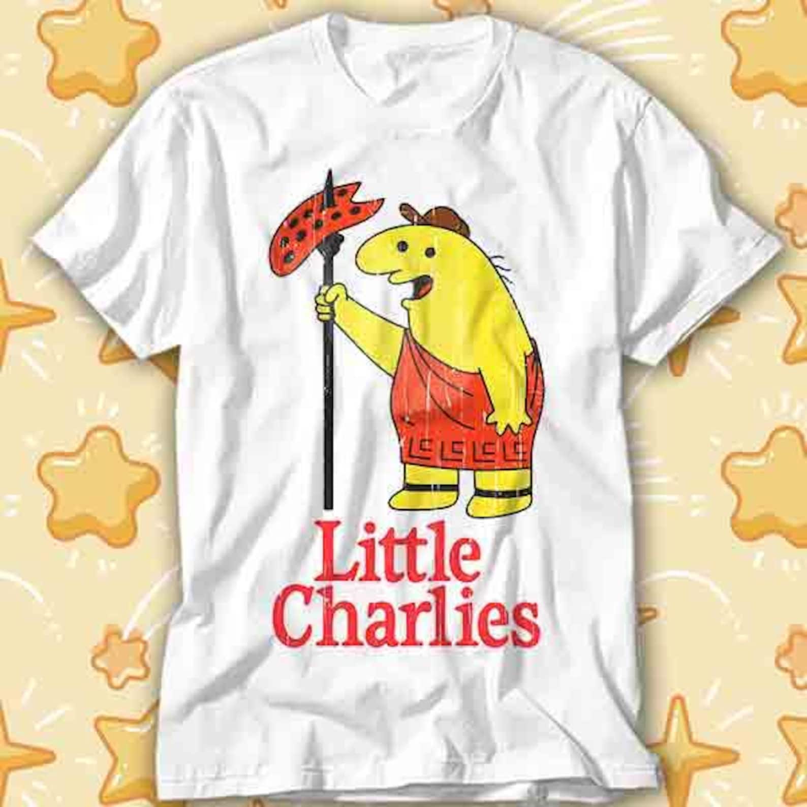 Little Charlie s Meme Smiling Pizza Parody for Friends Joke Caesars White Elephant T-Shirt 440 2XL