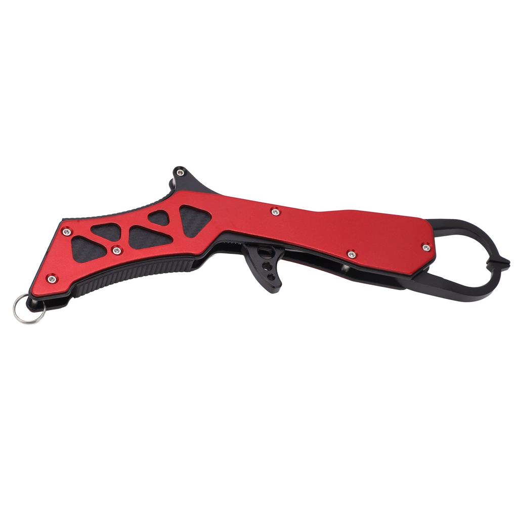 Fishing Grip Pliers Aluminum Alloy Fish Controller Plier Lip Grip Clamp Fishing Tool Red