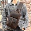 Men's Retro Genuine Leather Crossbody Chest Bag