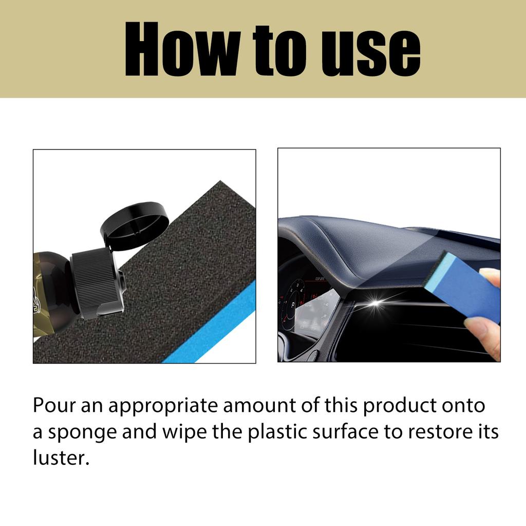 Car Plastic Refurbishment Agent Cleaning Car Interior Dial Polishing Maintenance Dustproof Agent