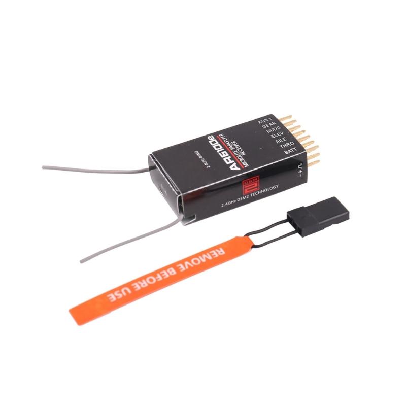 

AR6100E 6 Channel Aircraft Receiver Support DSM2 Compatible DX6I DX7 DX8 DX18 DSX6 DSX9 Wide Compatibility 1
