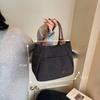 Casual with Zipper Tote Bag Multifunctional Large Capacity Canvas Handbag Lunch Box Bag Women