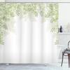 Cherry Blossom Shower Curtain, Spring Floral Japanese Sakura Bathroom Decor Polyester Fabric Waterproof Bath Curtain With Hooks