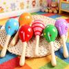 Wooden Maraca Hand Percussion Instrument Rhythm Shaker for Live Performances Parties and Musical Entertainment