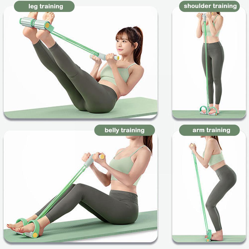 Bande di Resistenza Fitness Lattice Pedale Caviglia Addominale Bande Sportive Expander Corda da Allenamento Yoga Trazione Attrezzatura da Palestra Elastico Sit