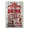 Vintage Beer  BBQ Metal Iron Sign  Retro Wall Decor for Home Kitchen Bar Club and Man Cave