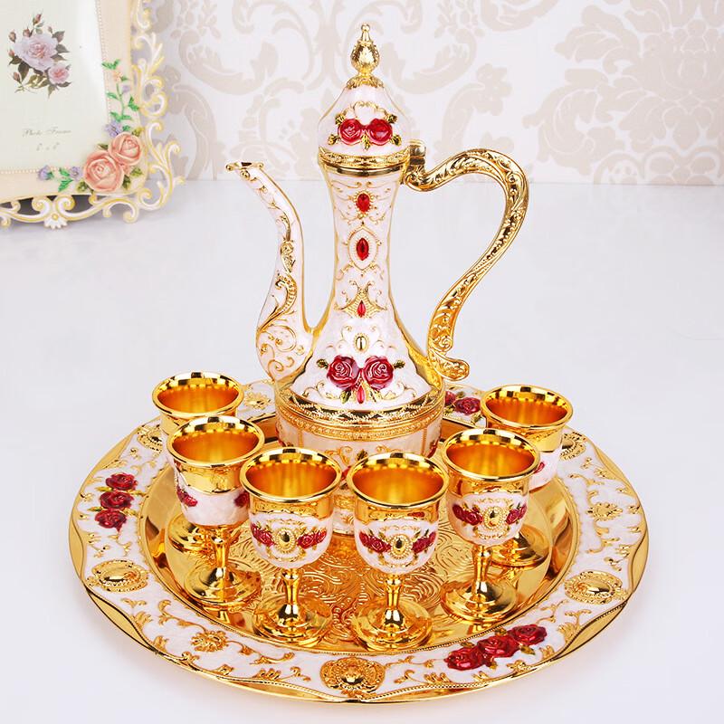 Retro Palace Style Metal Wine Set