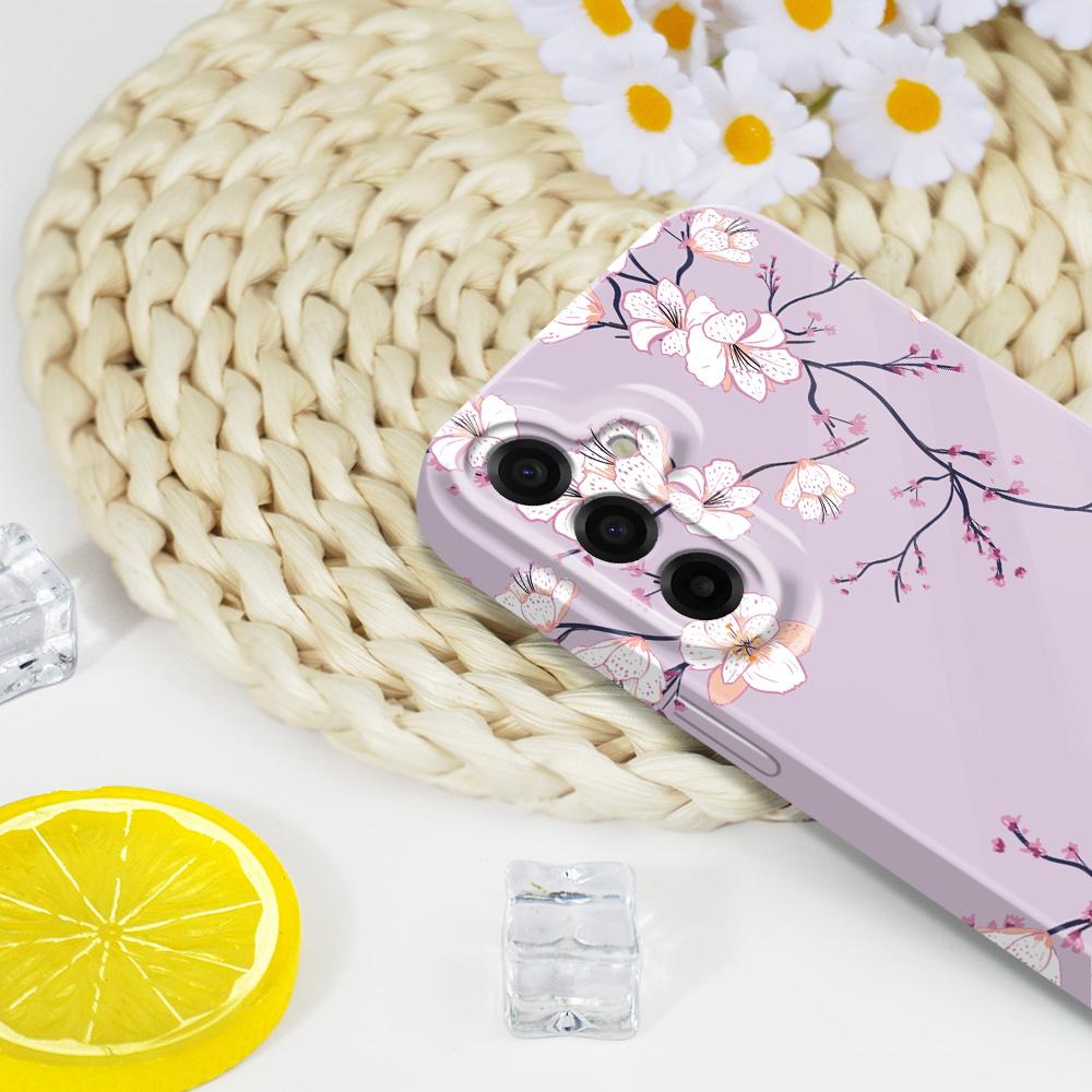 Fallen Plum Blossoms Phone Case For Samsung Galaxy A57 A37 A17 A56 A36 A26 A16 A06 A55 A35 A25 A15 A05 4G 5G Film Hard Cover