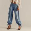 Casual Jeans Women's 2026 Autumn New Style Washed Loose Mid Waist Straight Leg Pants