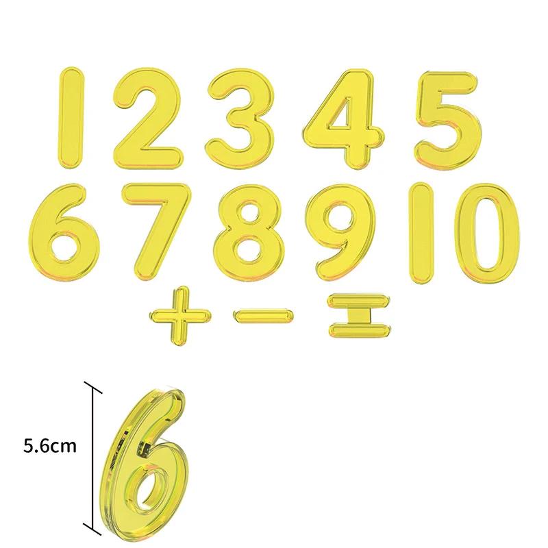 

Transparent Alphanumeric Spelling Word Math Game Rainbow Uppercase/Lowercase English Letters Arithmetic Learning Educational Plaything