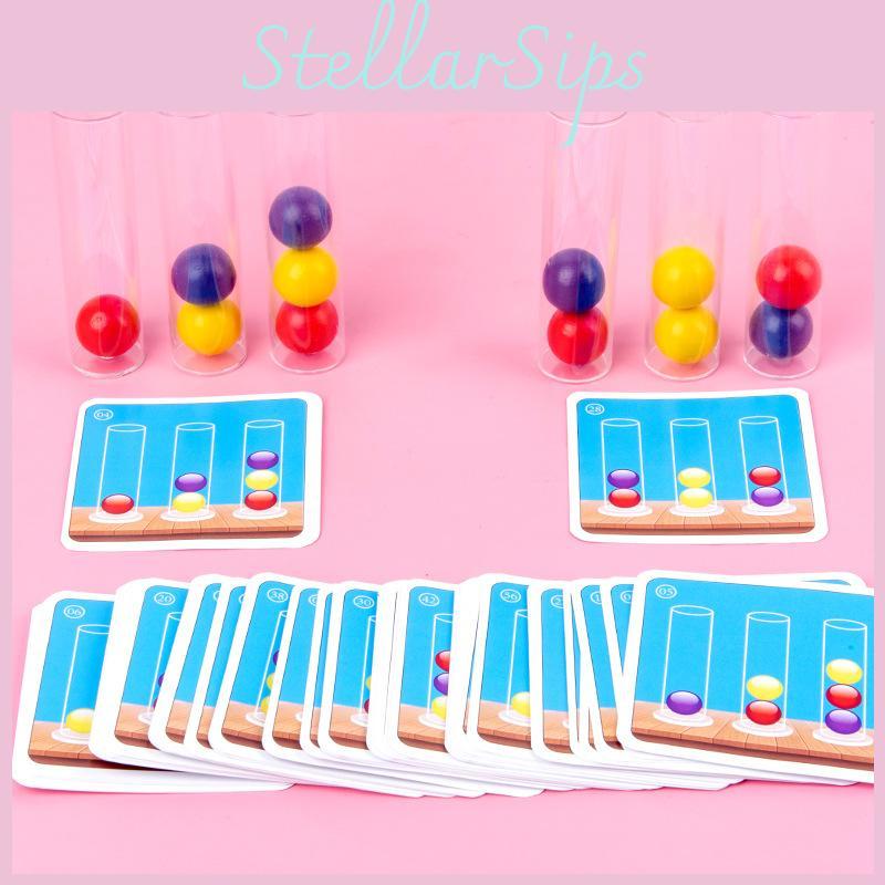 Wooden Thinking Game Beads For Kids Educational Logic And Color Reasoning Toy For Parentchild Play