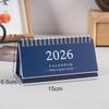 2026 Simple Style English Mini Desk Calendar Desktop Display Solid Color Portable Small Desk Calendar Desktop Decoration