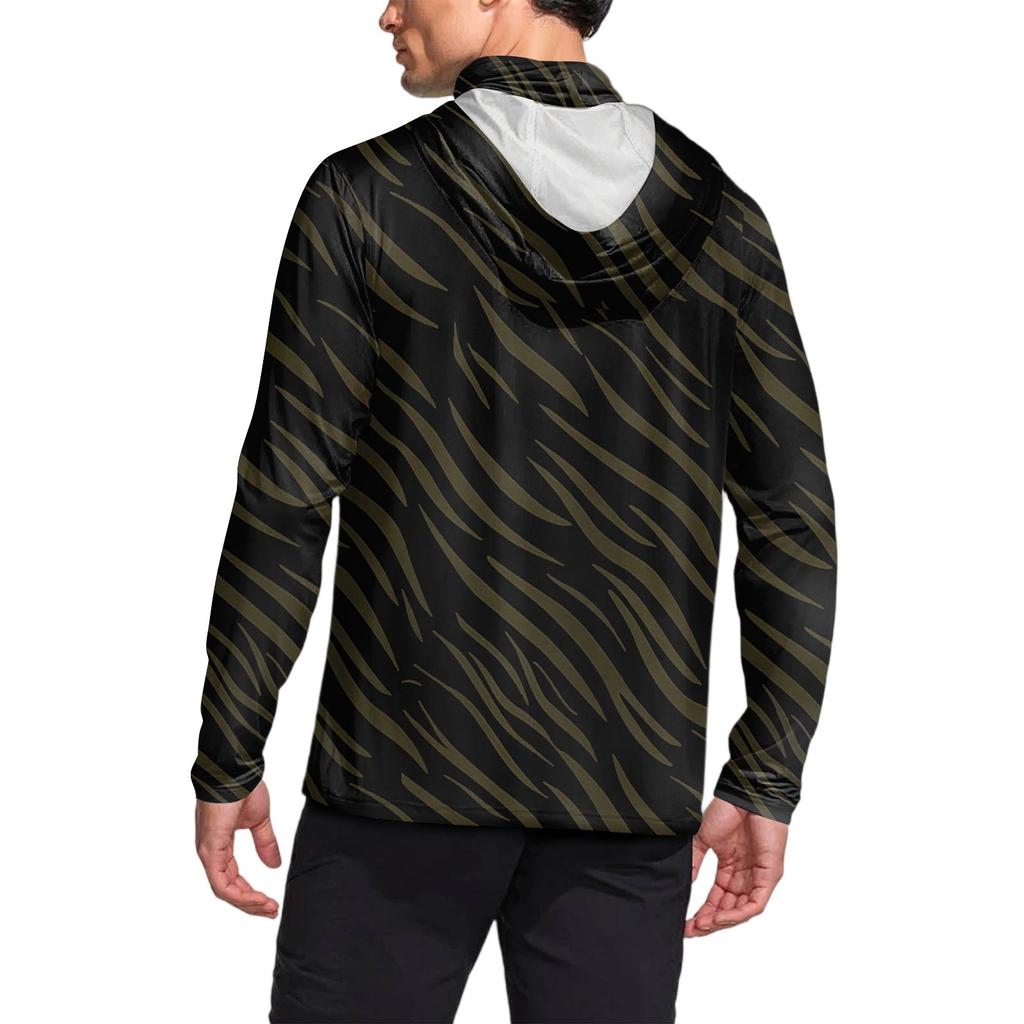 Men's Shirt With Mask Lightweight Long Sleeve Hooded Hiking Fishing Performance