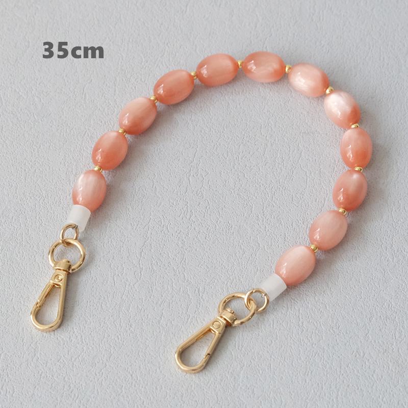 New Fashion Autumn Woman Bag Accessory Detachable Luxury Beaded Chains Cute Acrylic Strap Women Handbag Shoulder Handle Chain