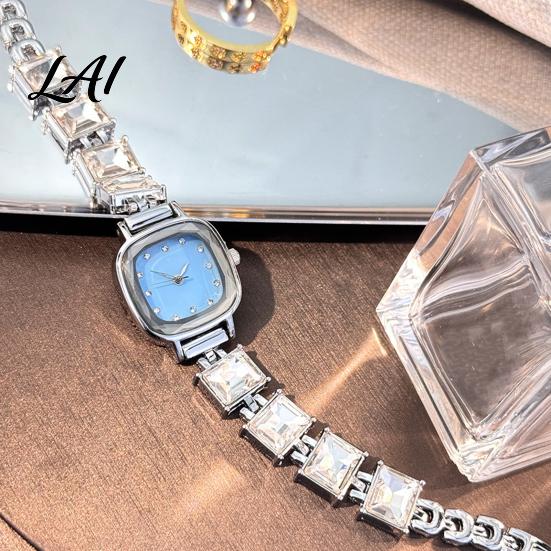 Rhinestone Band Ladies Watch Square Dial Women Bracelet Watch Luxury Strap Analog Daily Casual Wear Wrist Fashion Accessories