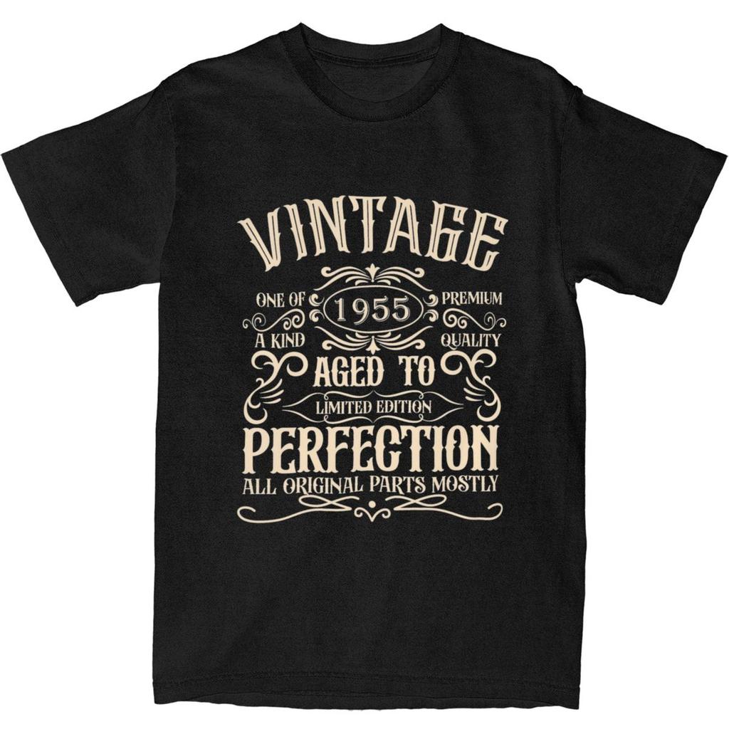 Made In 1955 All Original Tee Shirt for Men Women Printed T Shirts 70th Birthday Gift 100% Cotton Clothing
