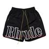 Latest Style RHUDE Men's  Casual Shorts Hip Hop Elastic Waist Drawstring Zip Pocket Summer Street Leisure Beach Shorts