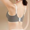 Thin Comfortable Simple Latex Seamless Underwear Gathered Anti-sagging Fixed Cup Adjustable Bra