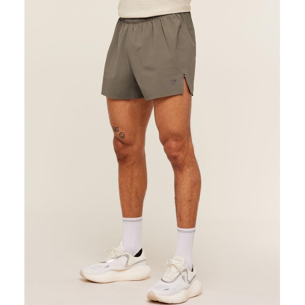 Gymshark Running Elite 5  Short Camo Brown A2c8g Nby9