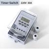 TNCE 30A Timer Switch Waterproof 220V time controller set to seconds 32 groups of timer on and off for light water pump3