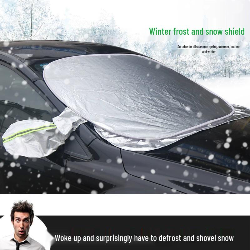 Car Windshield Sunshade with UV and Snow Protection, Customizable Logo