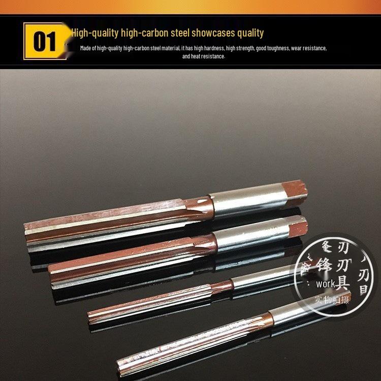 Manual Straight Shank Hand Reamer with Extended Flute, 3-40mm Alloy Tool Steel