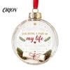 Fillable Christmas Ball Clear Acrylic Ball, DIY Transparent Ornament for Xmas Hanging Tree, Holiday, Wedding, Party, Home Decoration Lightweight