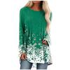 Women Fashion Casual Long Sleeve Print  Loose And Comfortable Tops