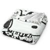 Snoopy Listen to music Blankets Fleece Spring Autumn Cartoon  Multifunction Super Warm Throw Blanket for Home Plush Thin Quilt