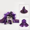 Soft Fashiona Hat Gothicism Witches Costume Hat Outdoor Activity Pet Hat for Kittens and Puppy Parties Event