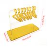 Hanging Hanger-Shaped Earring Organizer Rack Acrylic Earring Bracelet Choker Storage Display Holder with 8pcs Hangers