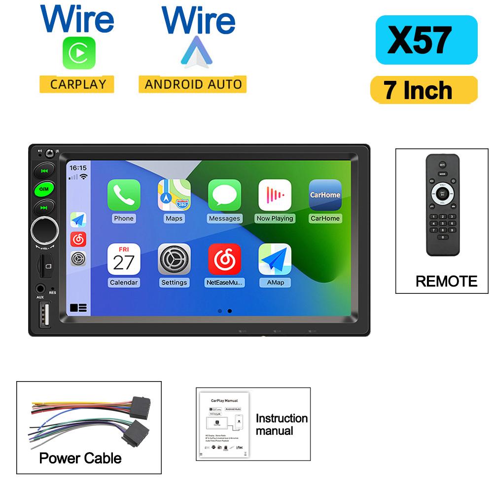 

7 9 10 2Din автомобильный радиоприемник Android 13 Android auto беспроводной Carplay WIFI GPS автомобильный аудиоплеер автомобильный мультимедийный проигрыватель MP5 плеер