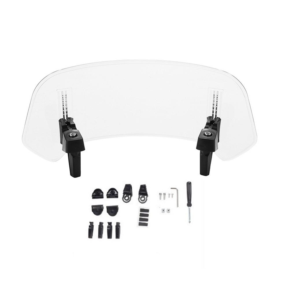1Pc Motorcycle Windshield,White Folding Large Windshield,For Kawasaki Honda BMW Yamaha Raised Windshield,Motorcycle Accessories
