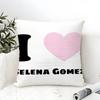 Pillow Case Cotton Linen Fabric Square Zipper Pillowcase Home Decorative Living Room Singer Music S-Selena Gomez 2